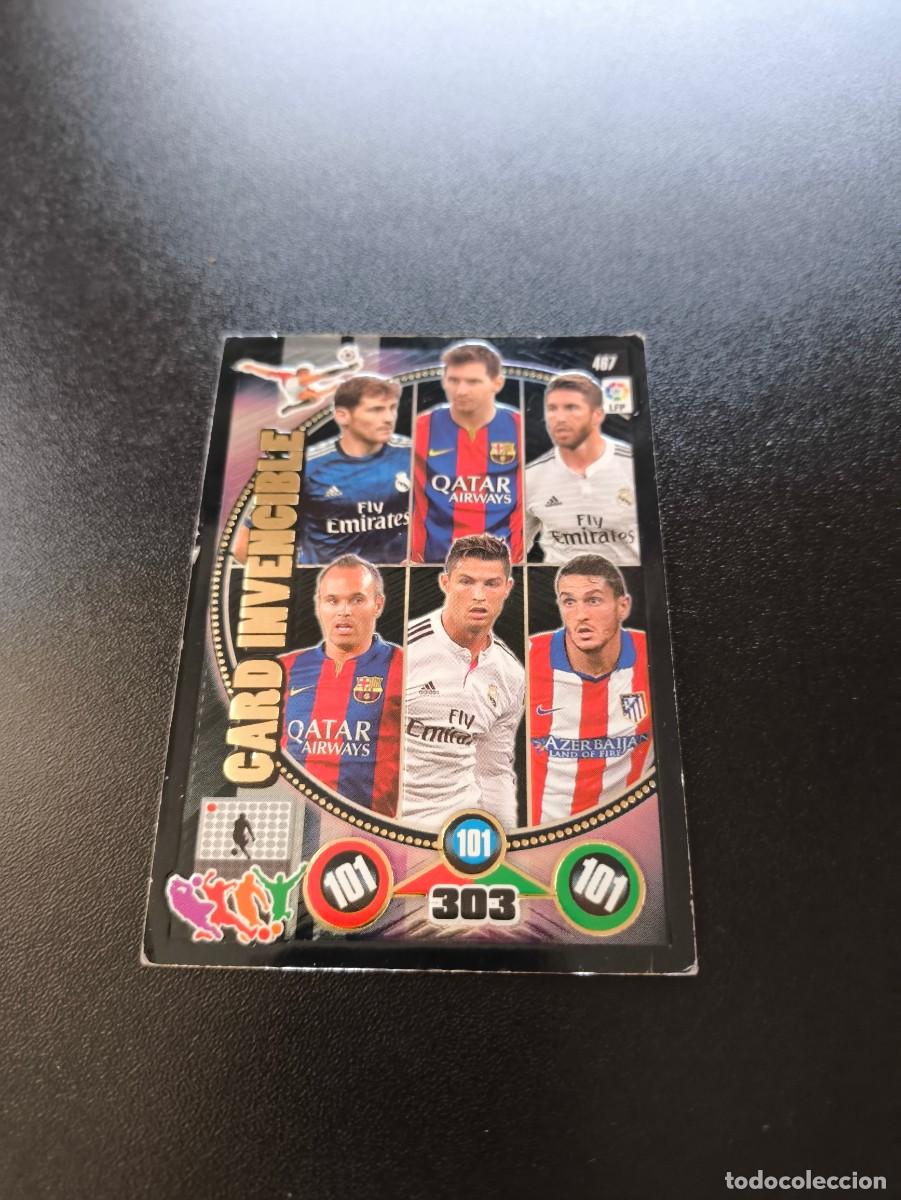 Cromos de f&uacute;tbol: 467 CARD INVENCIBLE CRISTIANO MESSI CASILLAS CROMOS ALBUM ADRENALYN XL LIGA FUTBOL 2014 2015 14 15