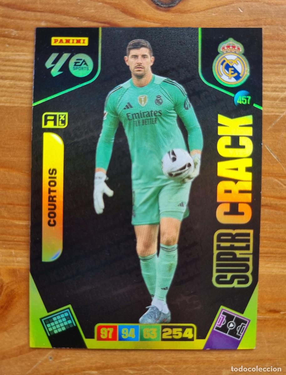 Cromos de f&uacute;tbol: 457 COURTOIS (Real Madrid CF) SUPER CRACK. Liga 2025 2026 25 26 Adrenalyn XL (Panini)