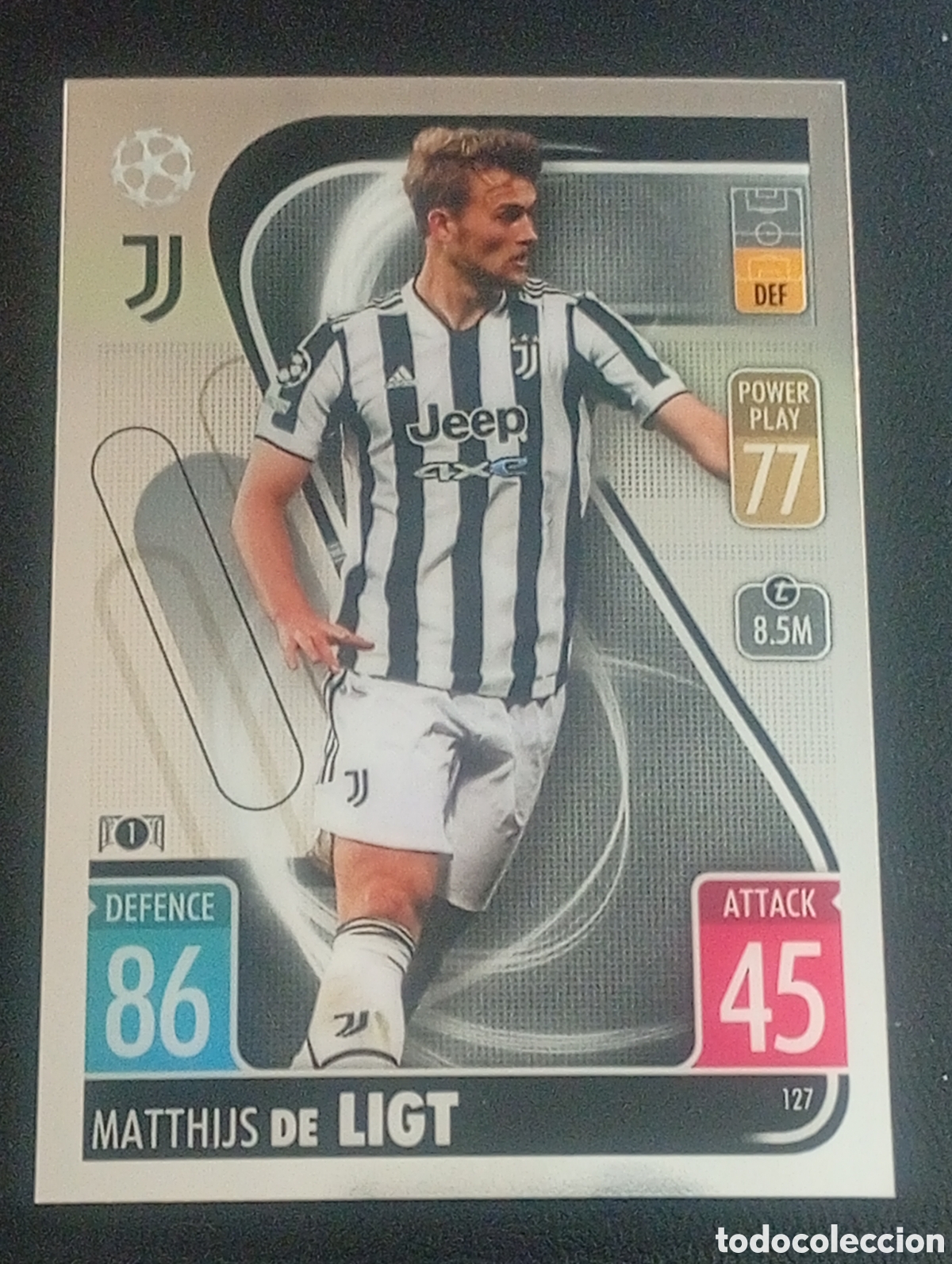 Cromos de f&uacute;tbol: 127 MATTHIJS DE LIGT JUVENTUS TOPPS CHROME MATCH ATTAX 2021 2022 21 22 CROMOS CARDS