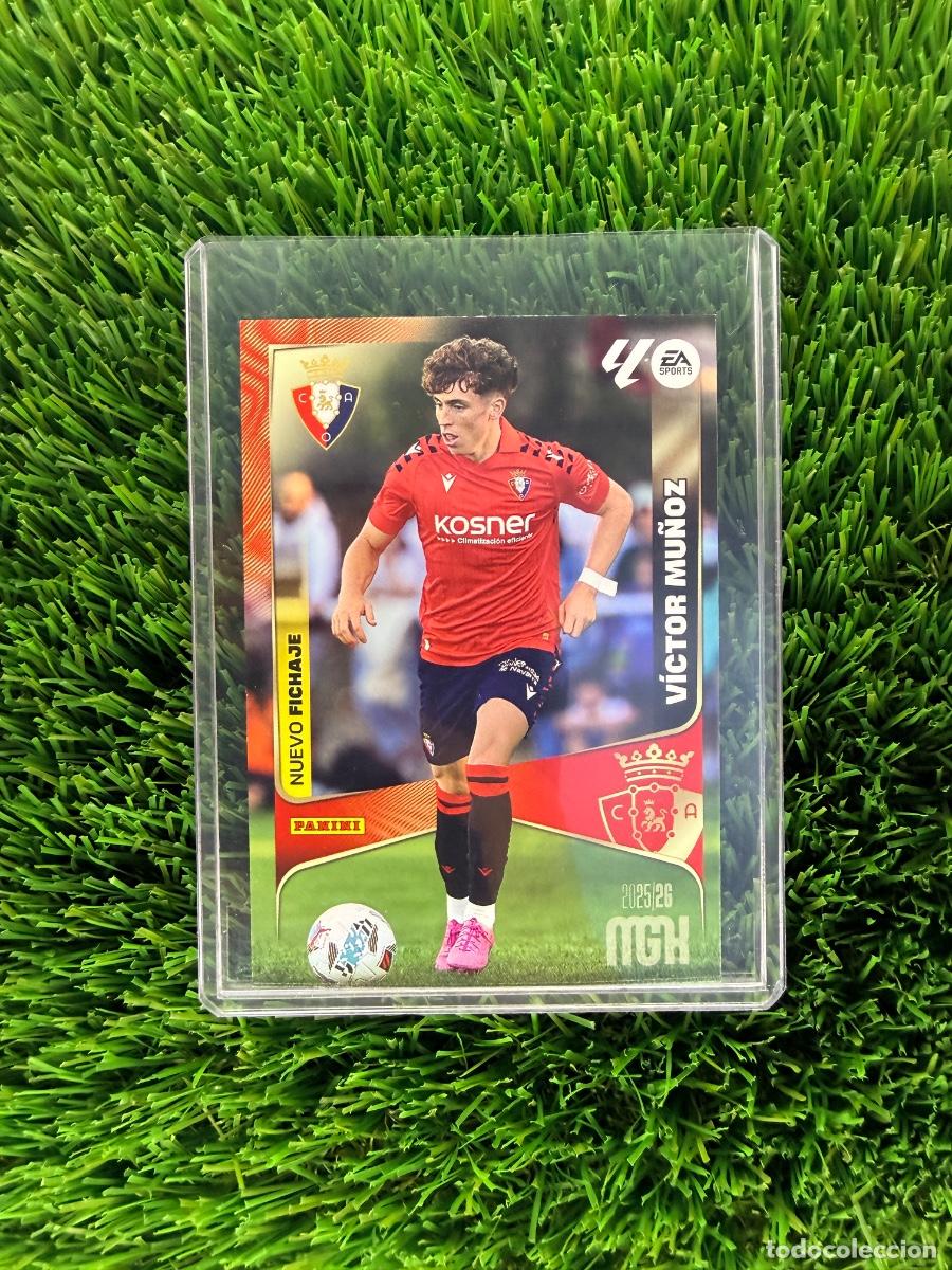 Cromos de f&uacute;tbol: N&ordm; 455 V&iacute;ctor Mu&ntilde;oz ROOKIE Nuevo Fichaje CA Osasuna Megacracks 25 26