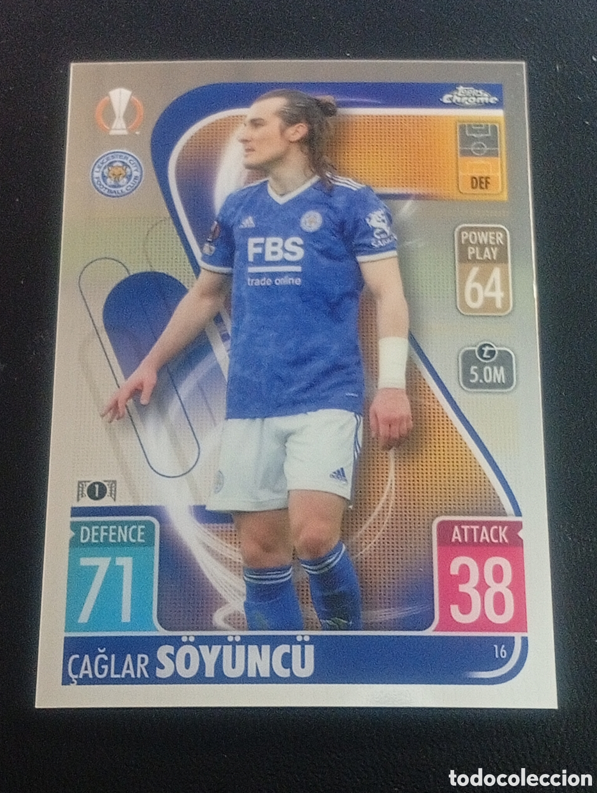 Cromos de f&uacute;tbol: 16 S&Ouml;Y&Uuml;NC&Uuml; LEICESTER TOPPS CHROME MATCH ATTAX 2021 2022 21 22 CROMOS CARDS