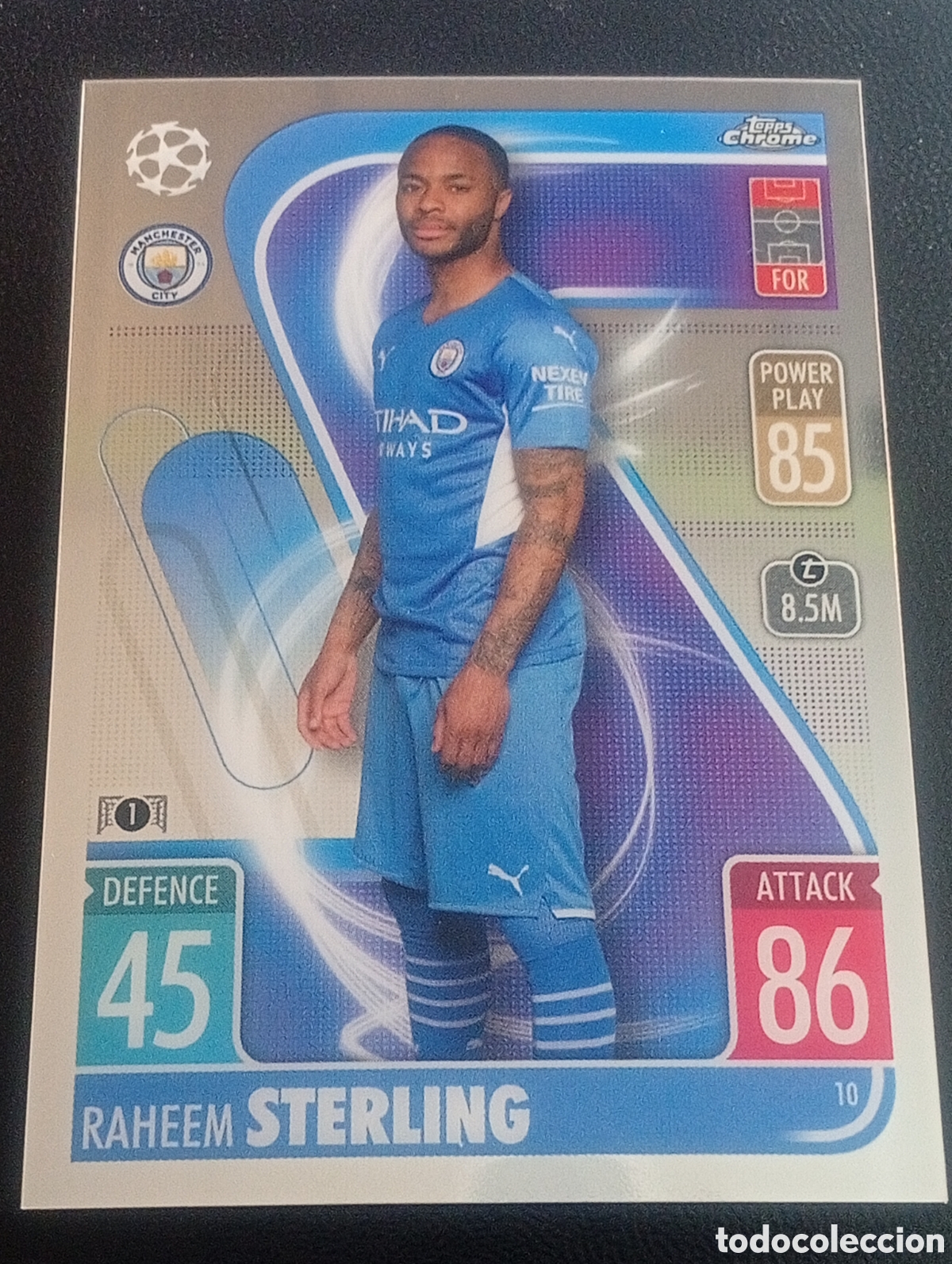 Cromos de f&uacute;tbol: 10 STERLING MANCHESTER CITY TOPPS CHROME MATCH ATTAX 2021 2022 21 22 CROMOS CARDS