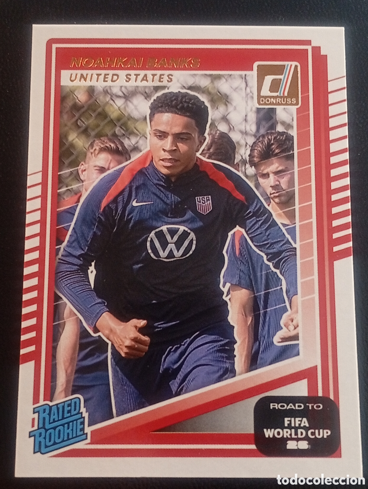Cromos de f&uacute;tbol: rookie 246 NOAHKAI BANKS USA EEUU UNITED US DONRUSS ROAD FIFA WORLD CUP 2026 MUNDIAL CARDS ADRENALYN