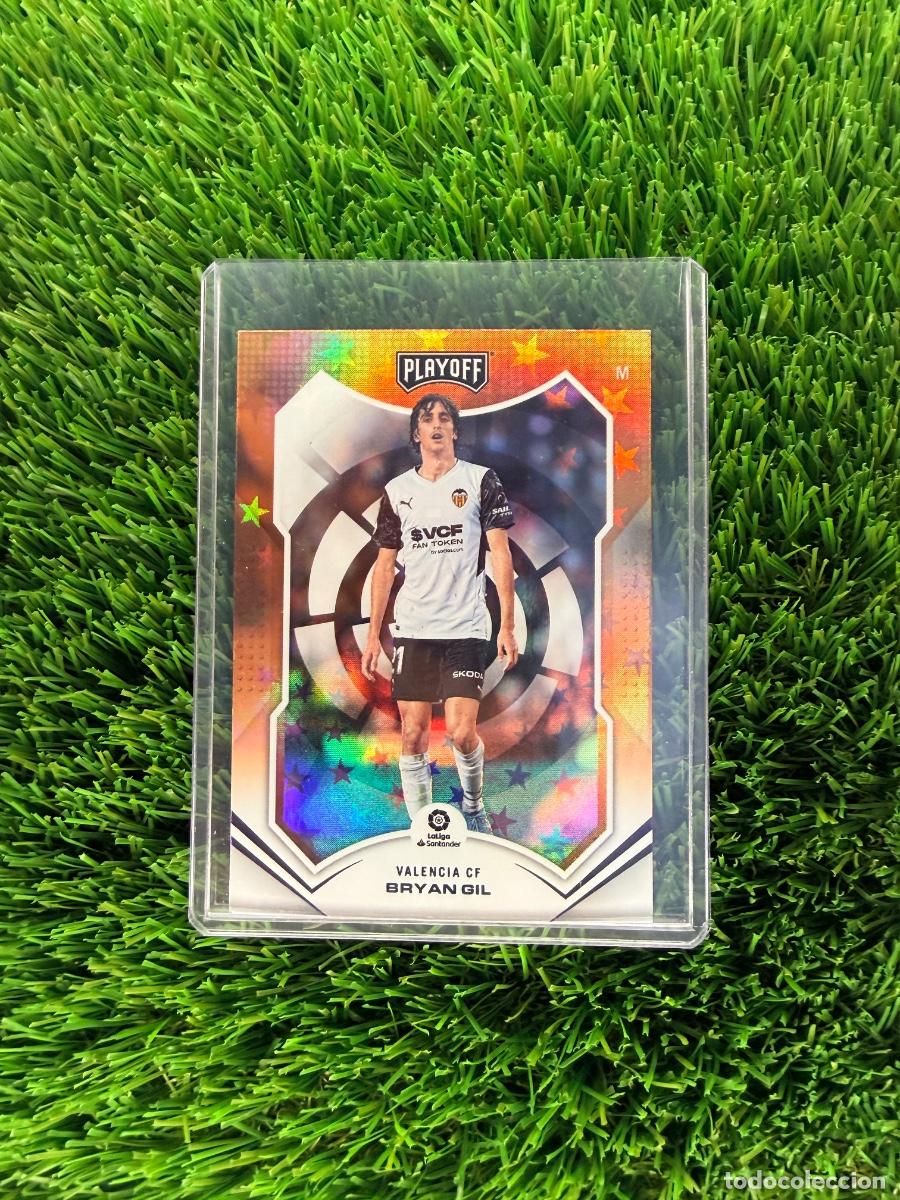 Cromos de f&uacute;tbol: N&ordm; 80 Bryan Gil Playoff Astro Paralell Valencia CF Panini Chronicles La Liga 21 22