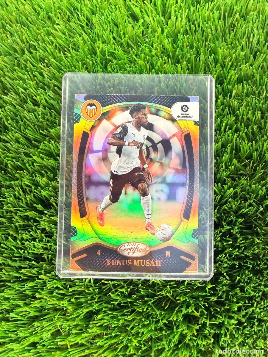 Cromos de f&uacute;tbol: N&ordm; 169 Yunus Musah Certified Valencia CF Panini Chronicles La Liga 21 22