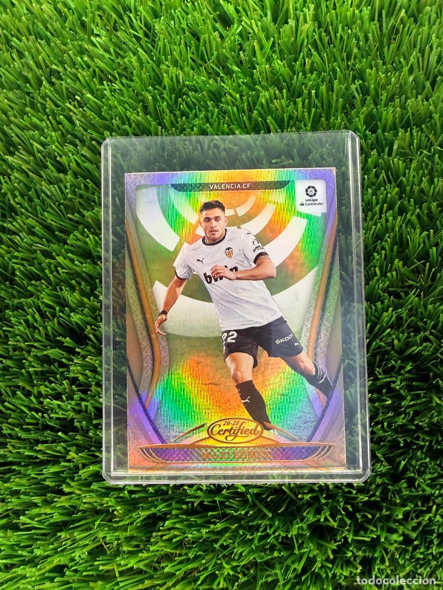 Cromos de f&uacute;tbol: N&ordm; 2 Maxi G&oacute;mez Certified Valencia CF Panini Chronicles La Liga 20 21