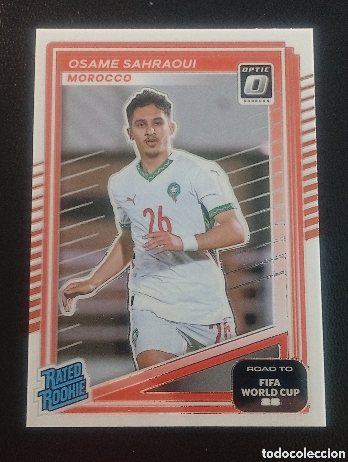 Cromos de f&uacute;tbol: optic rookie 216 SAHRAQUI MARRUECOS MOROCCO DONRUSS ROAD FIFA WORLD CUP 2026 MUNDIAL ADRENALYN