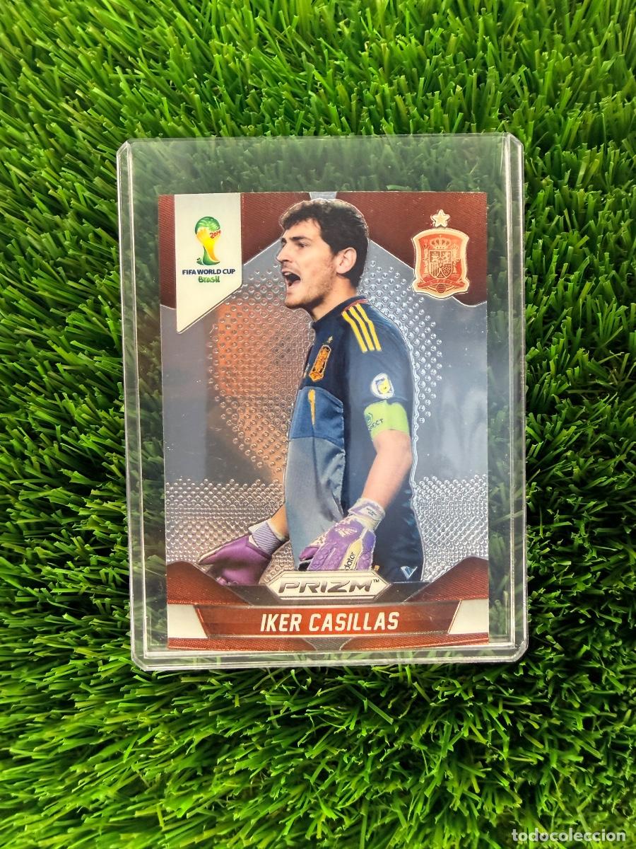 Cromos de f&uacute;tbol: N&ordm; 170 Iker Casillas Espa&ntilde;a Panini Prizm Mundial 2014