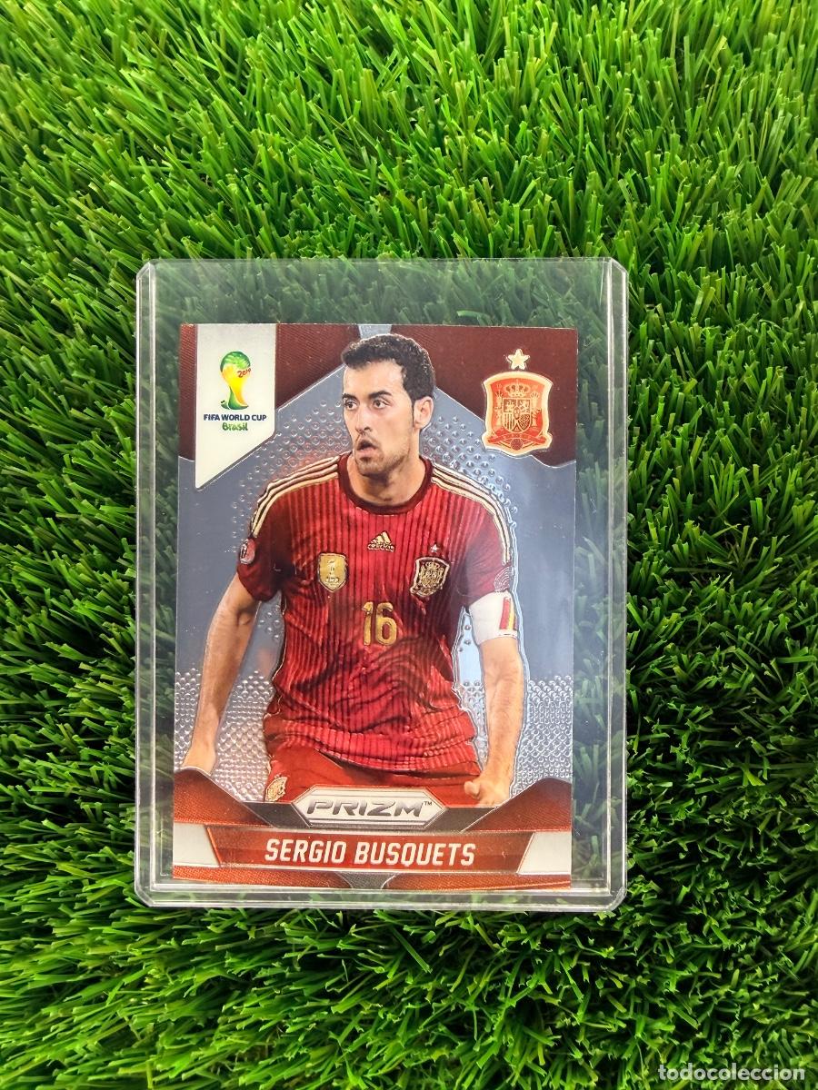 Cromos de f&uacute;tbol: N&ordm; 174 Sergio Busquets Espa&ntilde;a Panini Prizm Mundial 2014