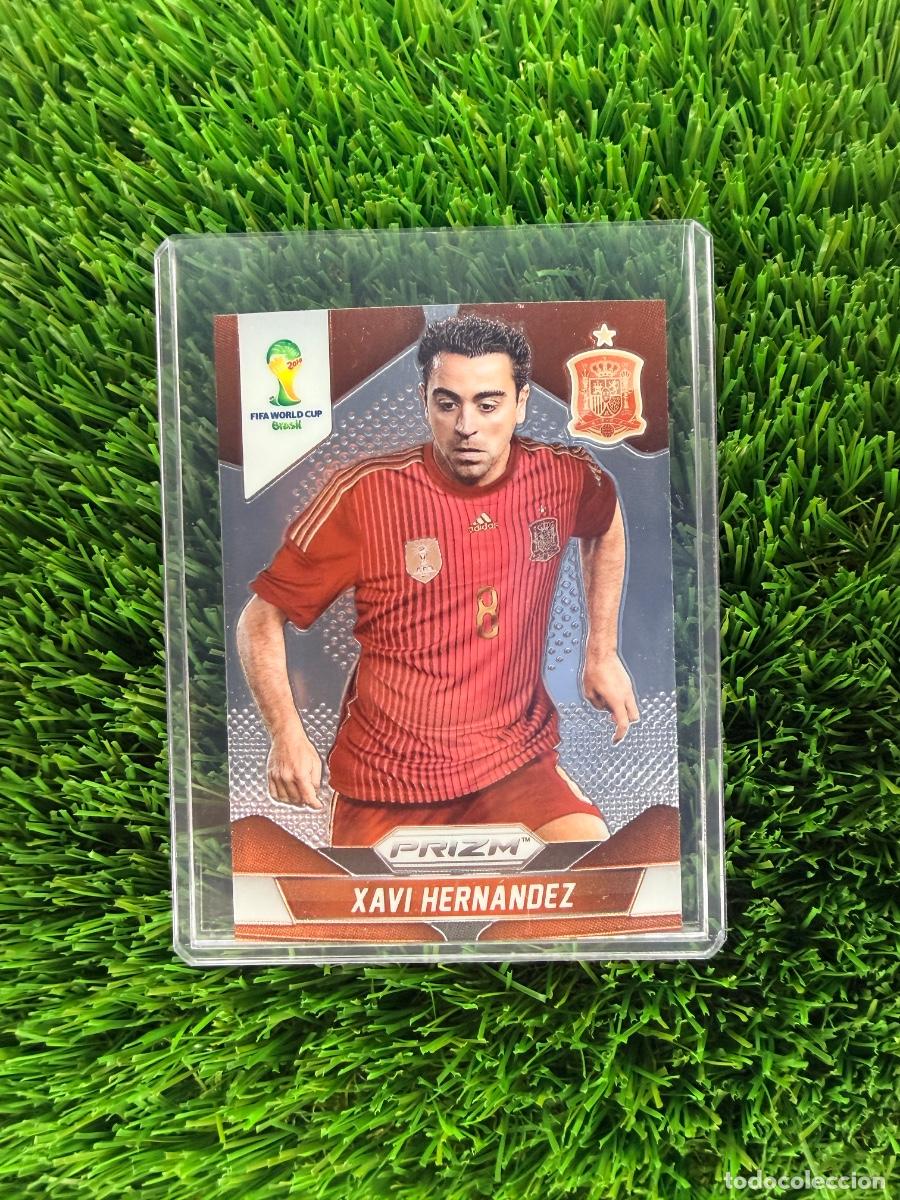 Cromos de f&uacute;tbol: N&ordm; 180 Xavi Hern&aacute;ndez Espa&ntilde;a Panini Prizm Mundial 2014