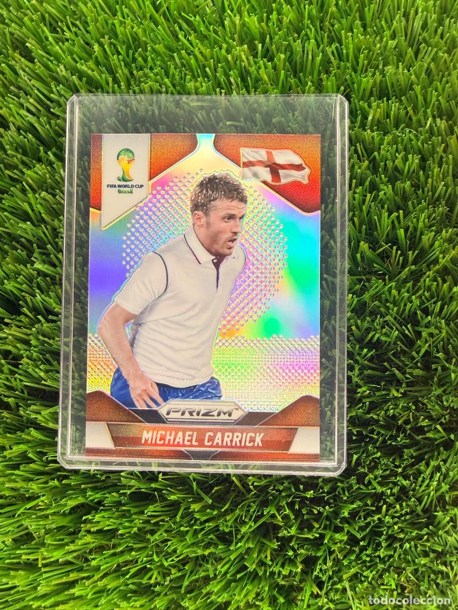 Cromos de f&uacute;tbol: N&ordm; 138 Michael Carrick Silver Prizm Paralell Inglaterra Panini Prizm Mundial 2014