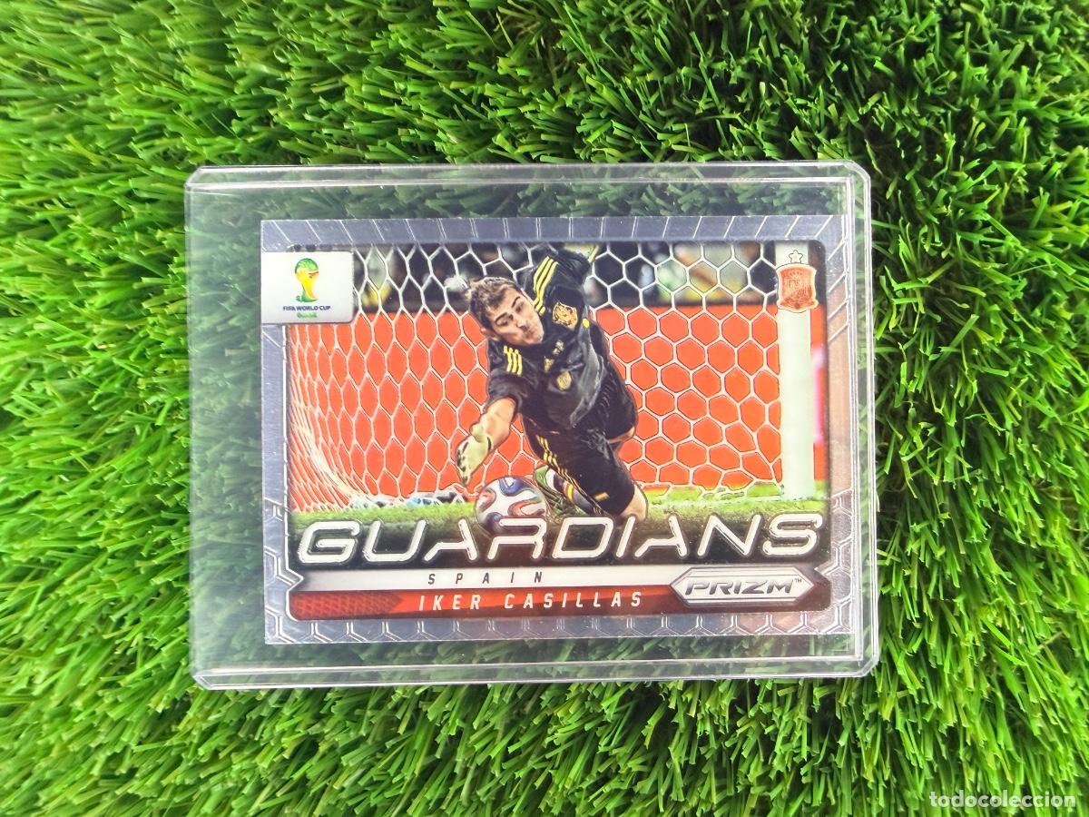 Cromos de f&uacute;tbol: N&ordm; 21 Iker Casillas Guardians Espa&ntilde;a Panini Prizm Mundial 2014