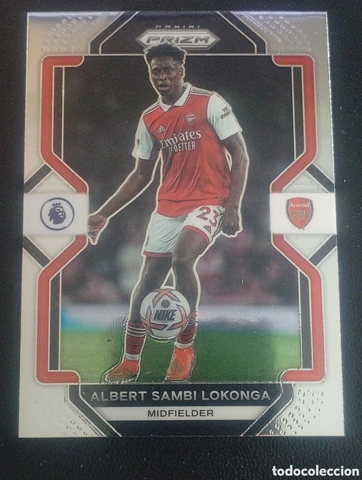 Cromos de f&uacute;tbol: 168 LOKONGA ARSENAL PREMIER LEAGUE PANINI PRIZM 2022 2023 22 23 TOPPS CHROME MATCH ATTAX