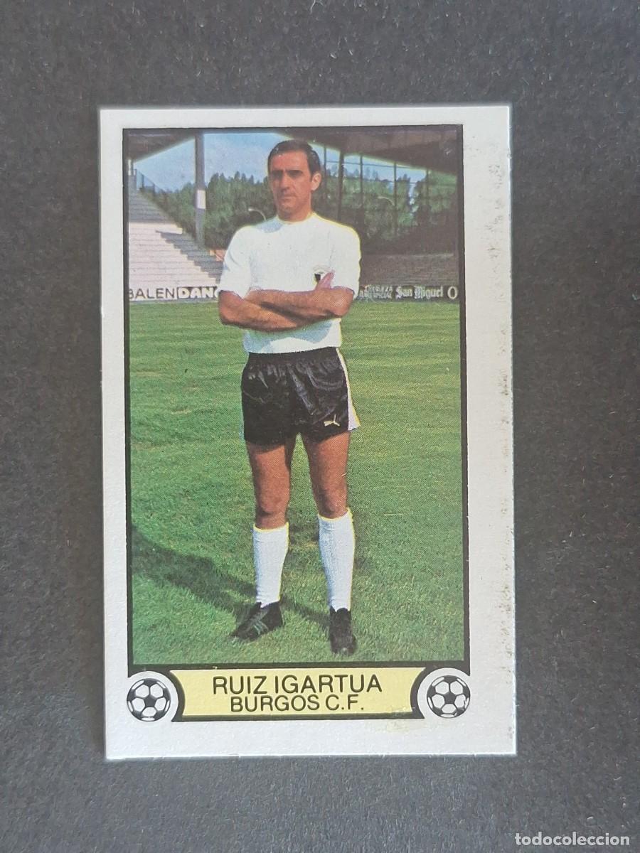 Cromos de f&uacute;tbol: L3 RUIZ IGARTUA BURGOS C. F. LIGA ESTE 1979 1980 79 80 DESPEGADO RECUPERADO