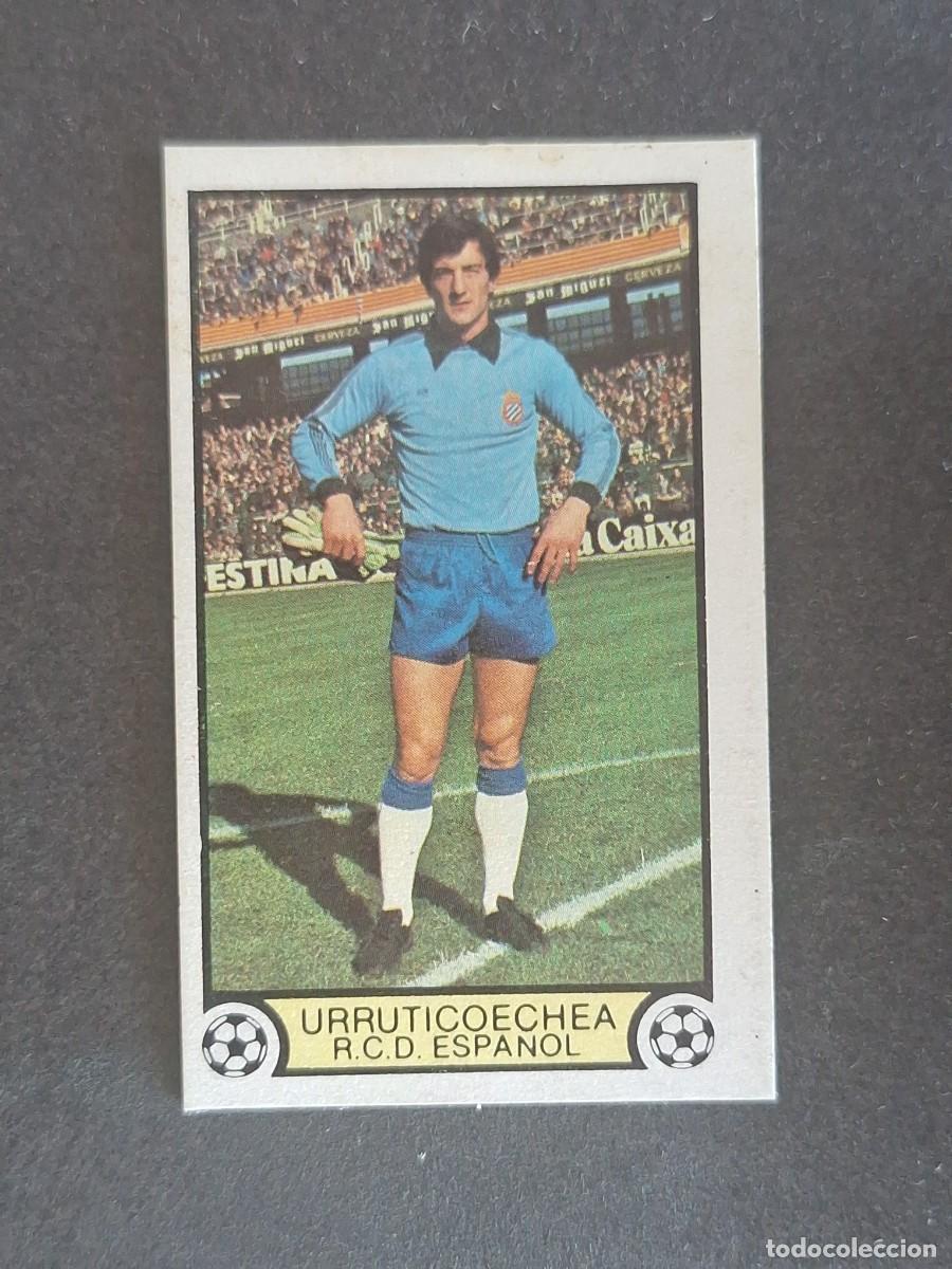 Cromos de f&uacute;tbol: L3 URRUTICOECHEA R. C. D. ESPA&Ntilde;OL LIGA ESTE 1979 1980 79 80 DESPEGADO RECUPERADO