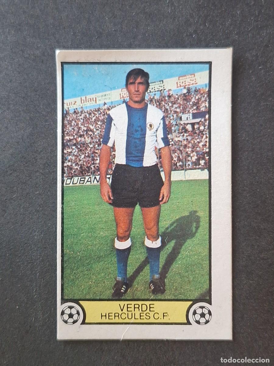 Cromos de f&uacute;tbol: L3 VERDE HERCULES C. F. LIGA ESTE 1979 1980 79 80 DESPEGADO RECUPERADO