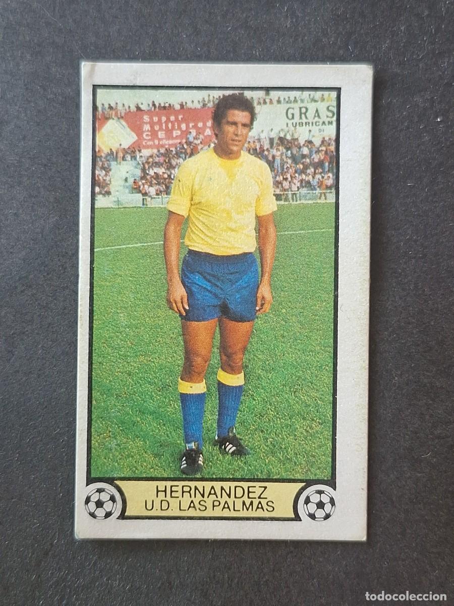 Cromos de f&uacute;tbol: L3 HERNANDEZ U. D. LAS PALMAS LIGA ESTE 1979 1980 79 80 DESPEGADO RECUPERADO