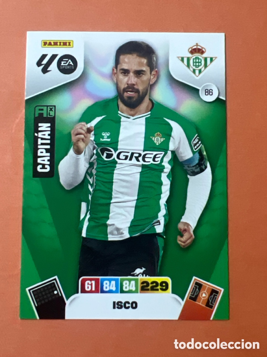 Cromos de f&uacute;tbol: E1335. CROMO DE FUTBOL NUMERO 86 ISCO BETIS ADRENALYN XL 2025 2026 PANINI