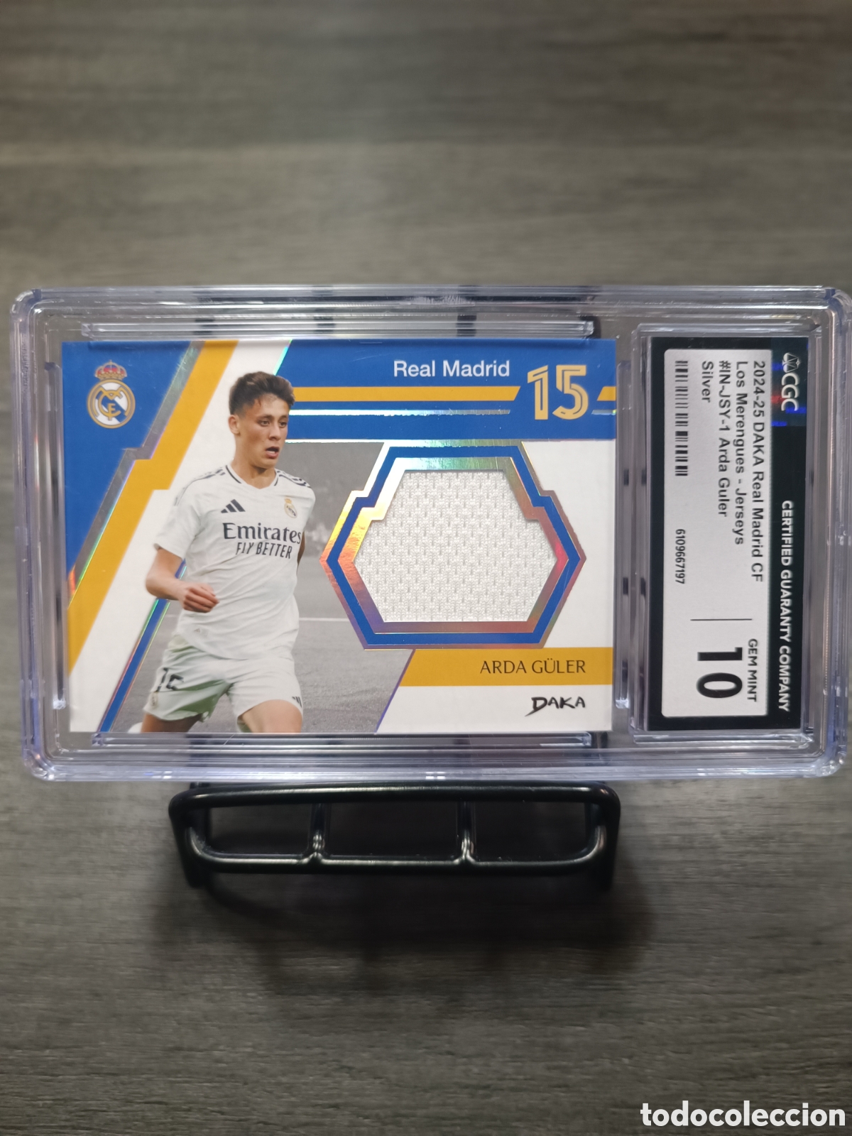 Cromos de f&uacute;tbol: /75 Parche CGC 10 Arda G&uuml;ler Gradeada