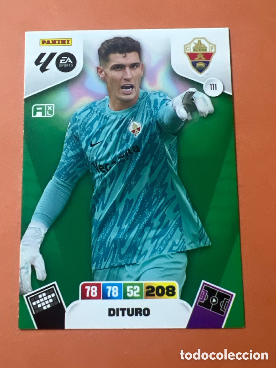 Cromos de f&uacute;tbol: E1358. elche 111 dituro adrenalyn 2025 2026 25 26 trading card