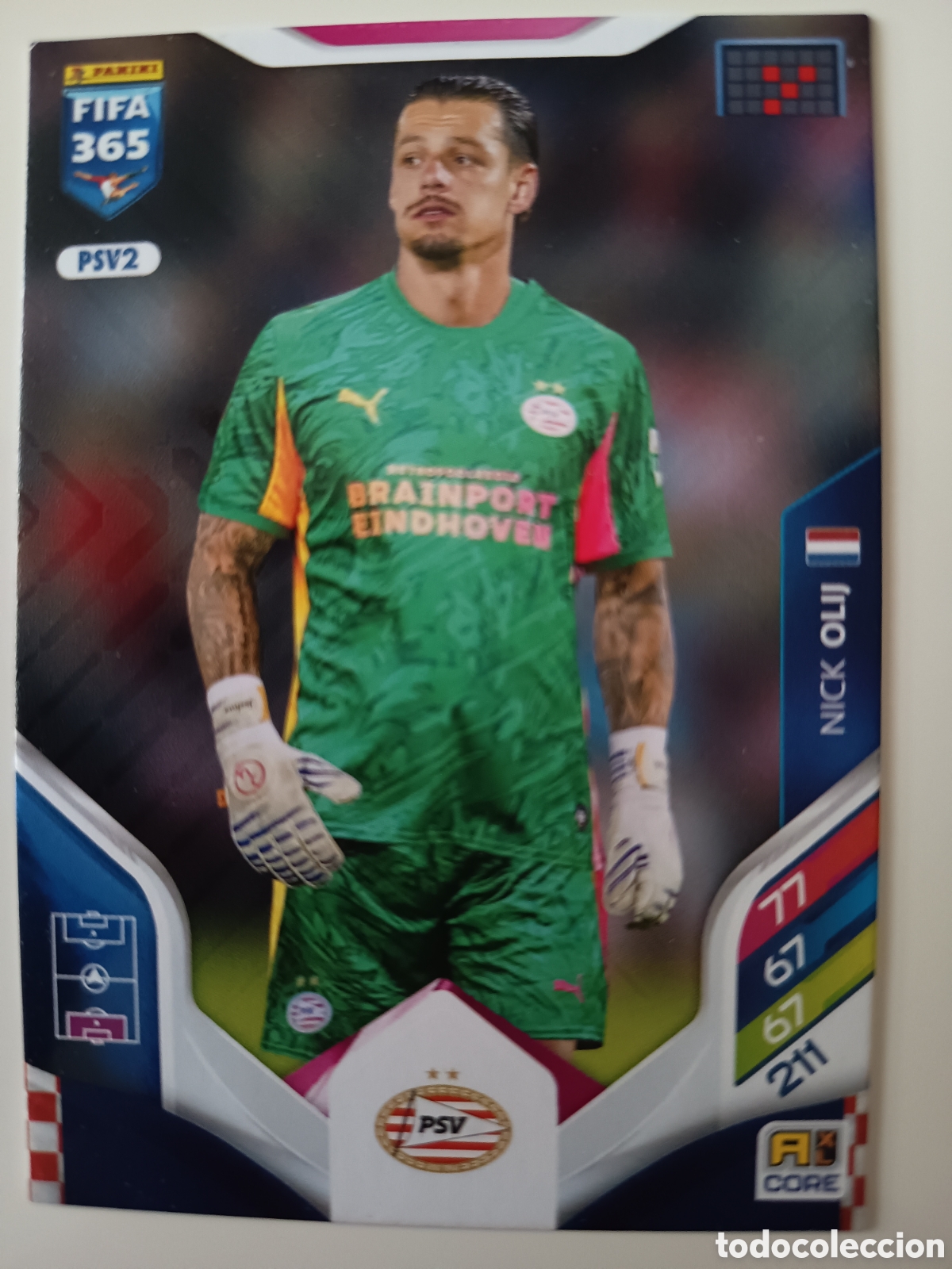Cromos de f&uacute;tbol: PSV2 Nick Olij adrenalyn FIFA 365 2025-2026