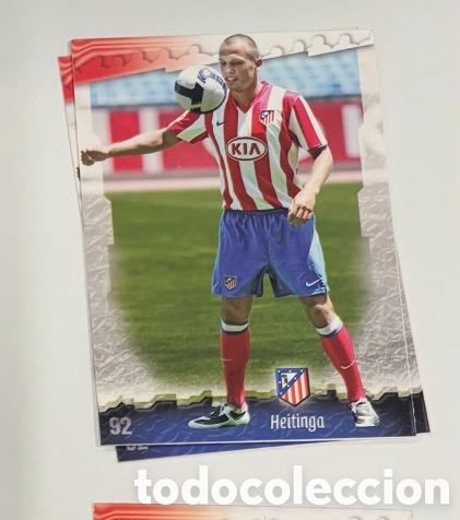 Cromos de f&uacute;tbol: 92 HEITINGA ATLETICO DE MADRID Mundicromo Las Fichas de la Liga 2008-2009