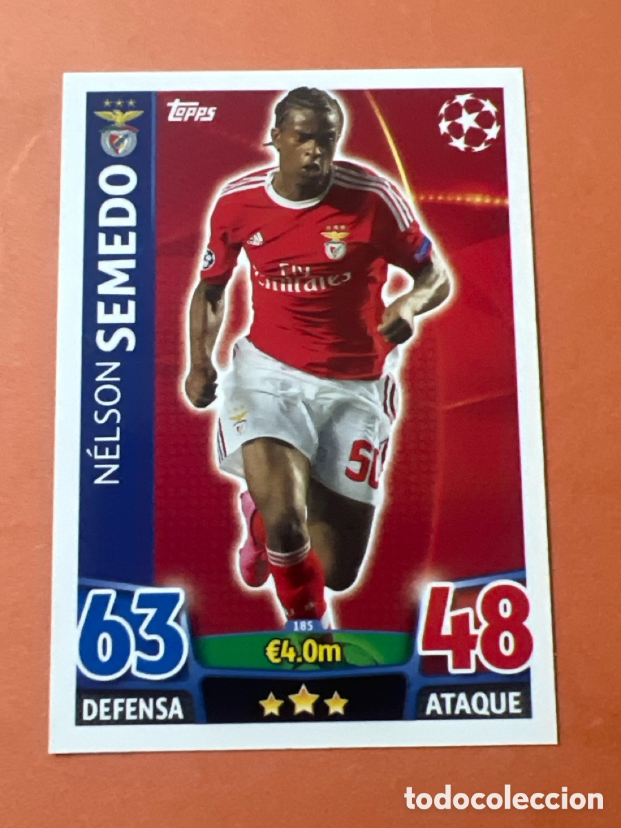 Cromos de f&uacute;tbol: E1378. 185 SEMEDO BENFICA TOPPS MATCH ATTAX 2015 2016 CROMO 15 16 FUTBOL