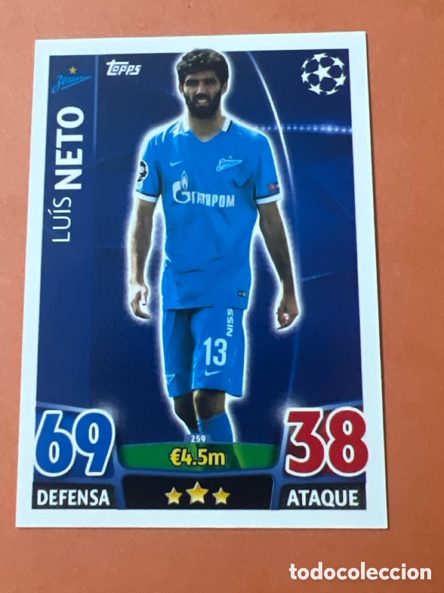 Cromos de f&uacute;tbol: E1400. 259 NETO ZENIT TOPPS MATCH ATTAX 2015 2016 CROMO 15 16 FUTBOL