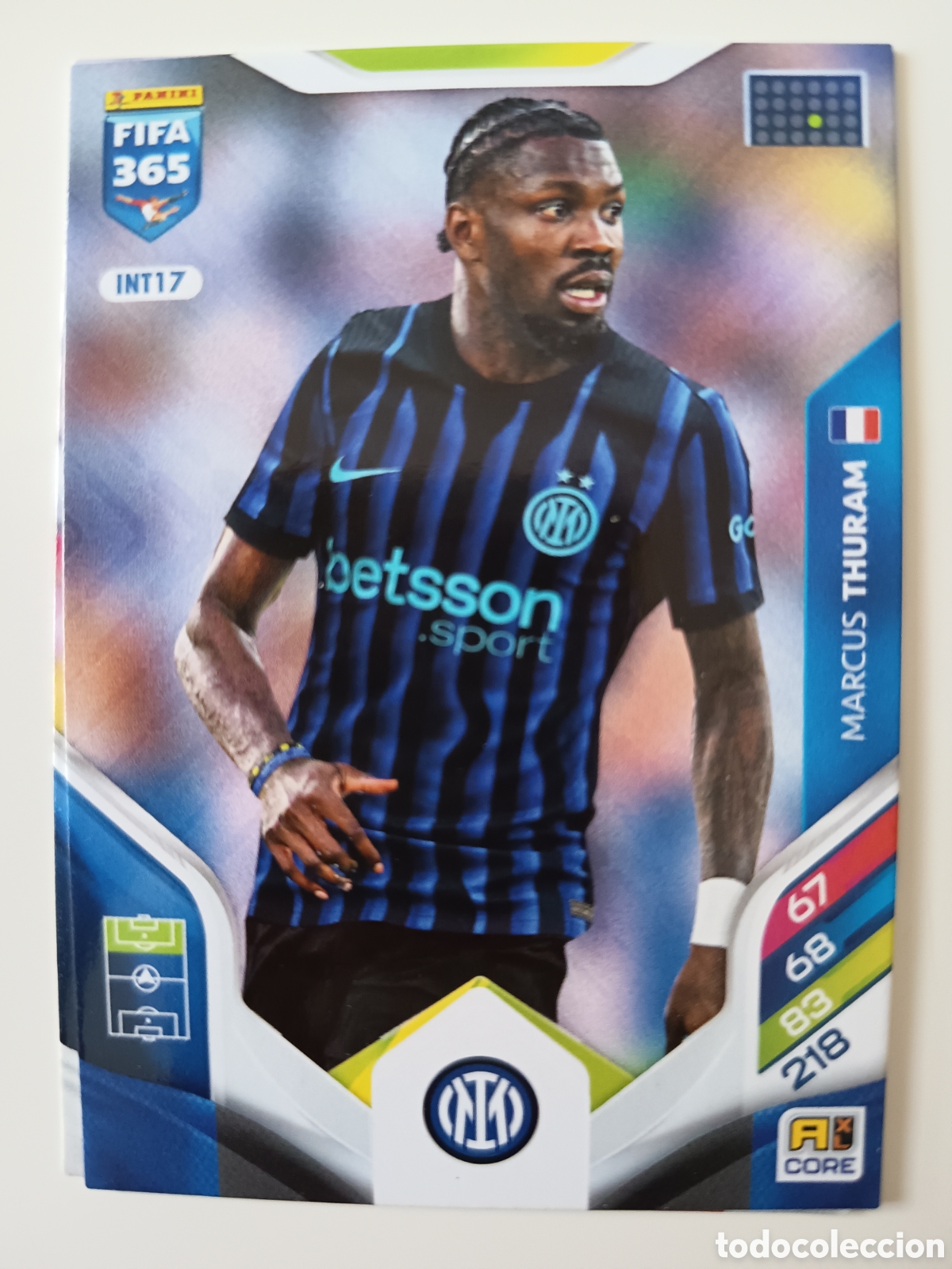 Cromos de f&uacute;tbol: INT17 Marcus Thuram adrenalyn FIFA 365 2025-2026