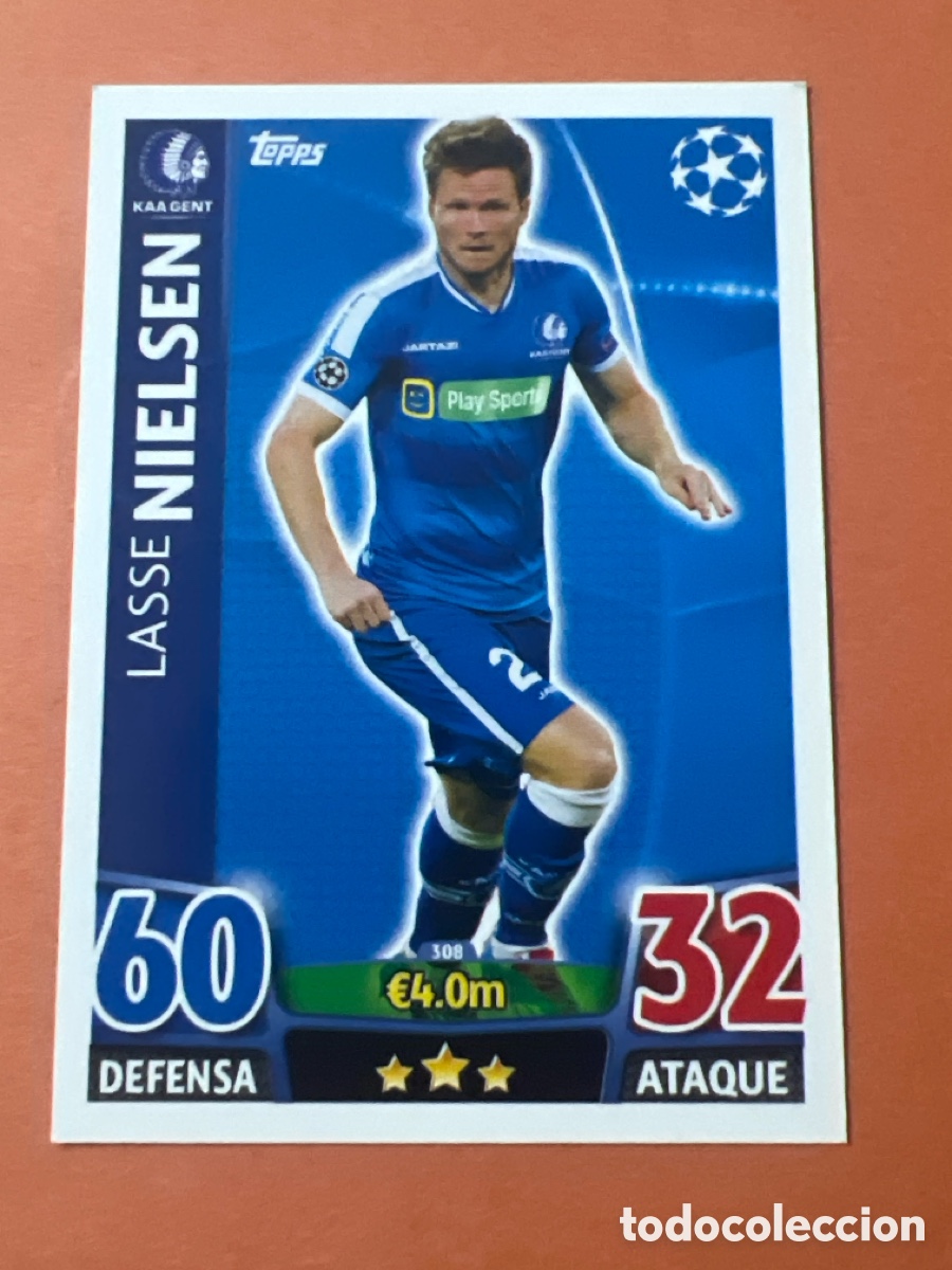 Cromos de f&uacute;tbol: E1414. TOPPS MATCH ATTAX CHAMPIONS 2015-2016 N&deg;308 NIELSEN