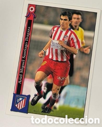 Cromos de f&uacute;tbol: IBAGAZA ATLETICO MADRID Fichas de la Liga 2005-2006 Mundicromo