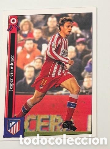 Cromos de f&uacute;tbol: GRONKJAER ATLETICO MADRID Fichas de la Liga 2005-2006 Mundicromo