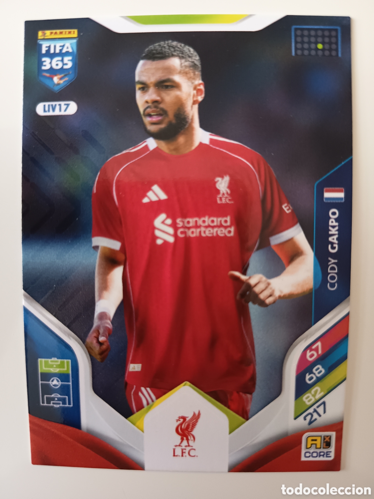 Cromos de f&uacute;tbol: LIV17 Cody Gakpo adrenalyn FIFA 365 2025-2026