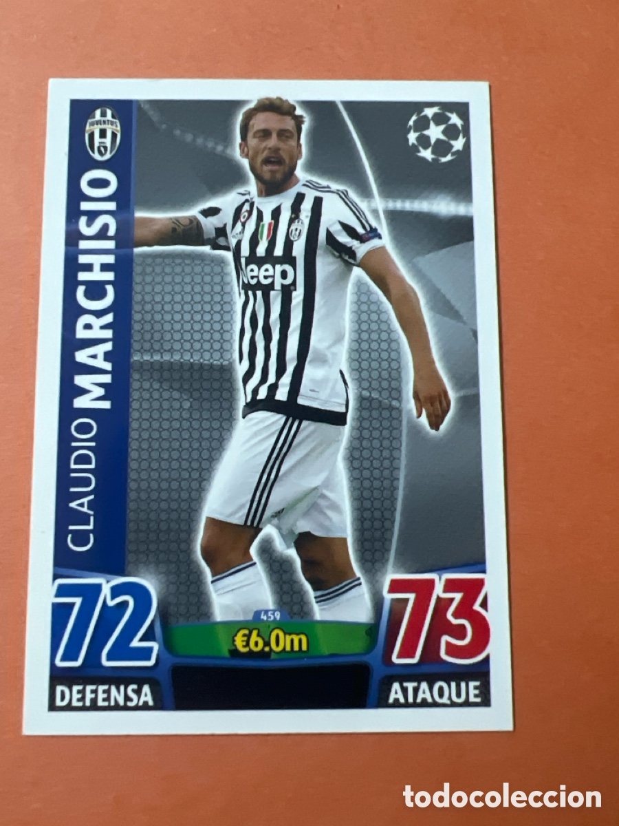 Cromos de f&uacute;tbol: E1531. 459 CLAUDIO MARCHISIO JUVENTUS CROMOS CARDS UEFA CHAMPIONS LEAGUE TOPPS ATTAX 15 16 2015 2016