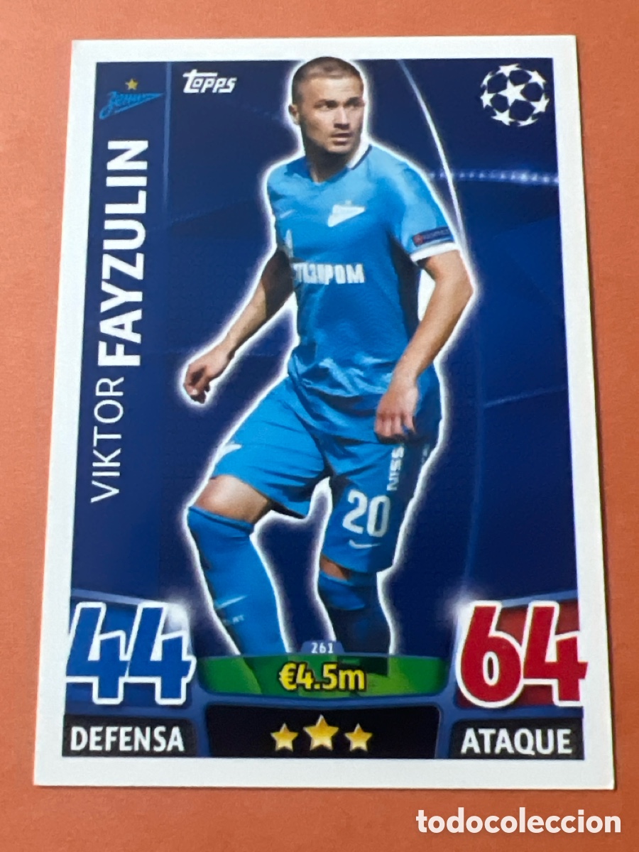 Cromos de f&uacute;tbol: E1535. 261 FAYZULIN ZENIT TOPPS MATCH ATTAX 2015 2016 CROMO 15 16 FUTBOL