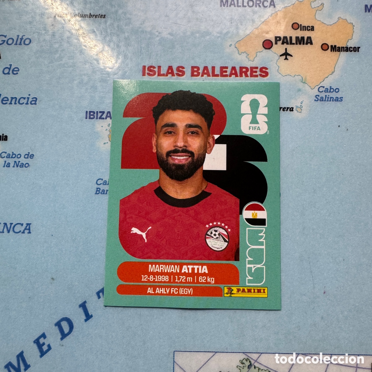 Cromos de f&uacute;tbol: Egipto n&uacute;mero 10 cromo panini Mundial Fifa World Cup 2026