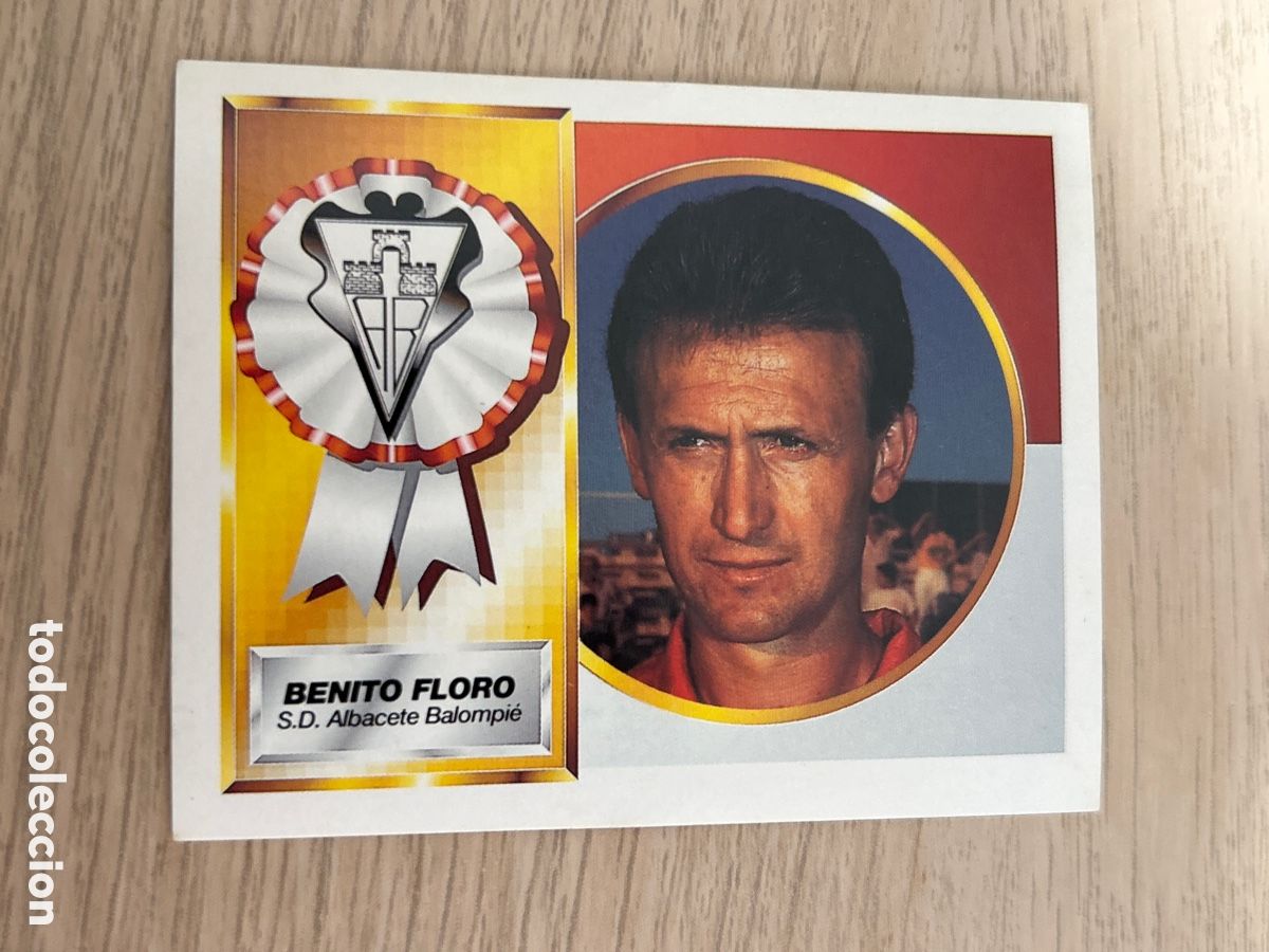 Cromos de f&uacute;tbol: BENITO FLORO ALBACETE COLOCA LIGA ESTE 1994 1995 94 95 NUNCA PEGADO SIN PEGAR