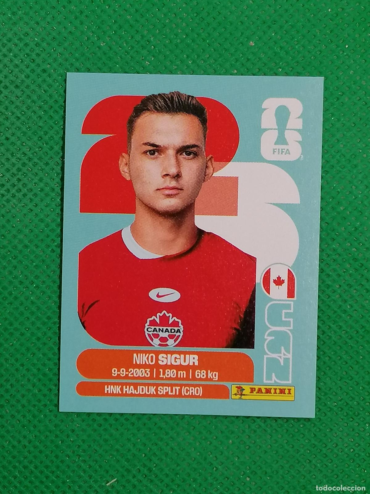 Fu&szlig;ball-Sticker: CAN 16 CAN16 NIKO SIGUR CANADA ⚽ PANINI FIFA MUNDIAL WORLD CUP 26 2026 STICKER ⚽