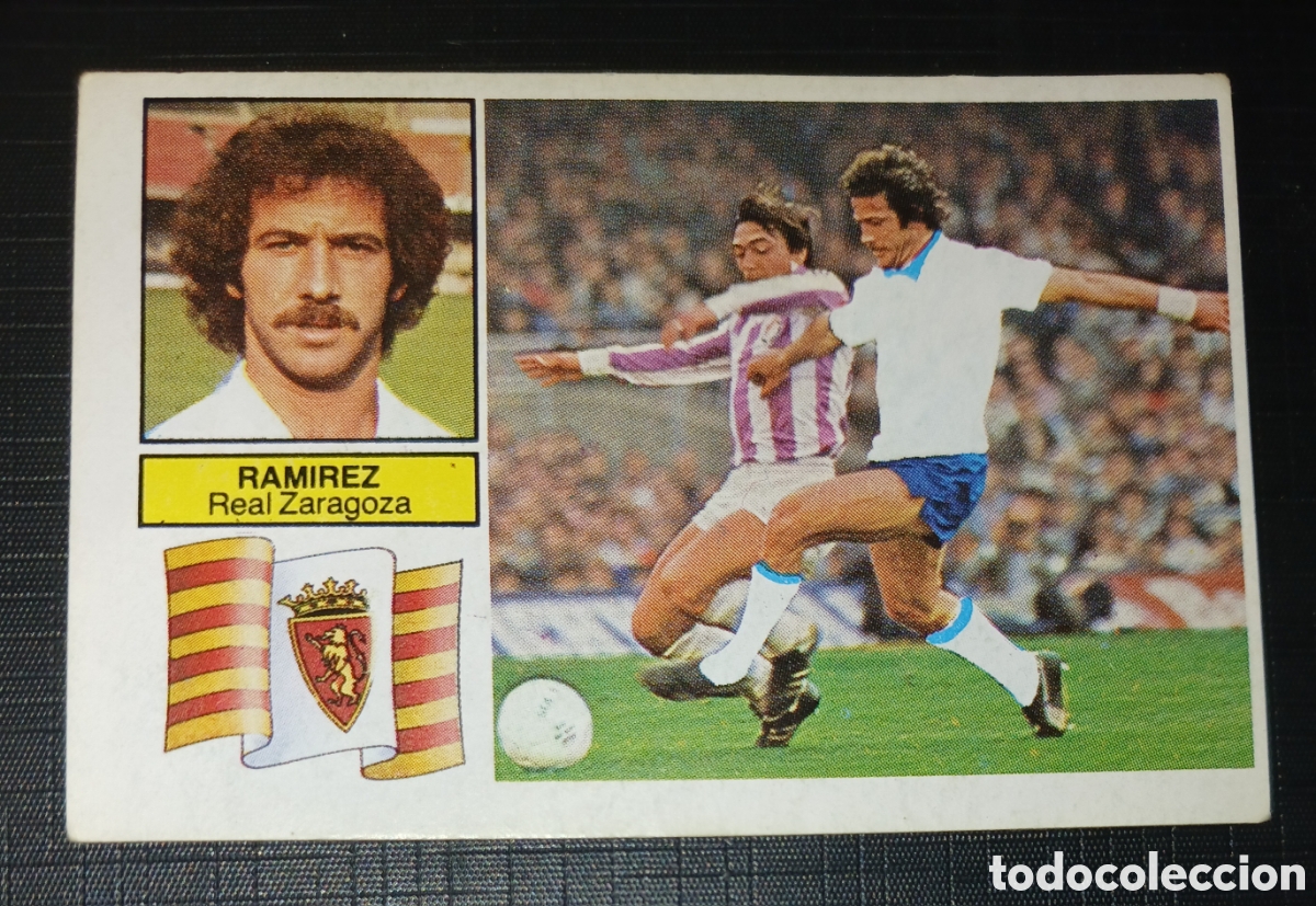 Fu&szlig;ball-Sticker: Cromo Alta N&deg; 14 &Uacute;LTIMOS FICHAJES Ramirez - Real Zaragoza - Liga 82 83 / 1982 1983 - Ed. Este sin pe