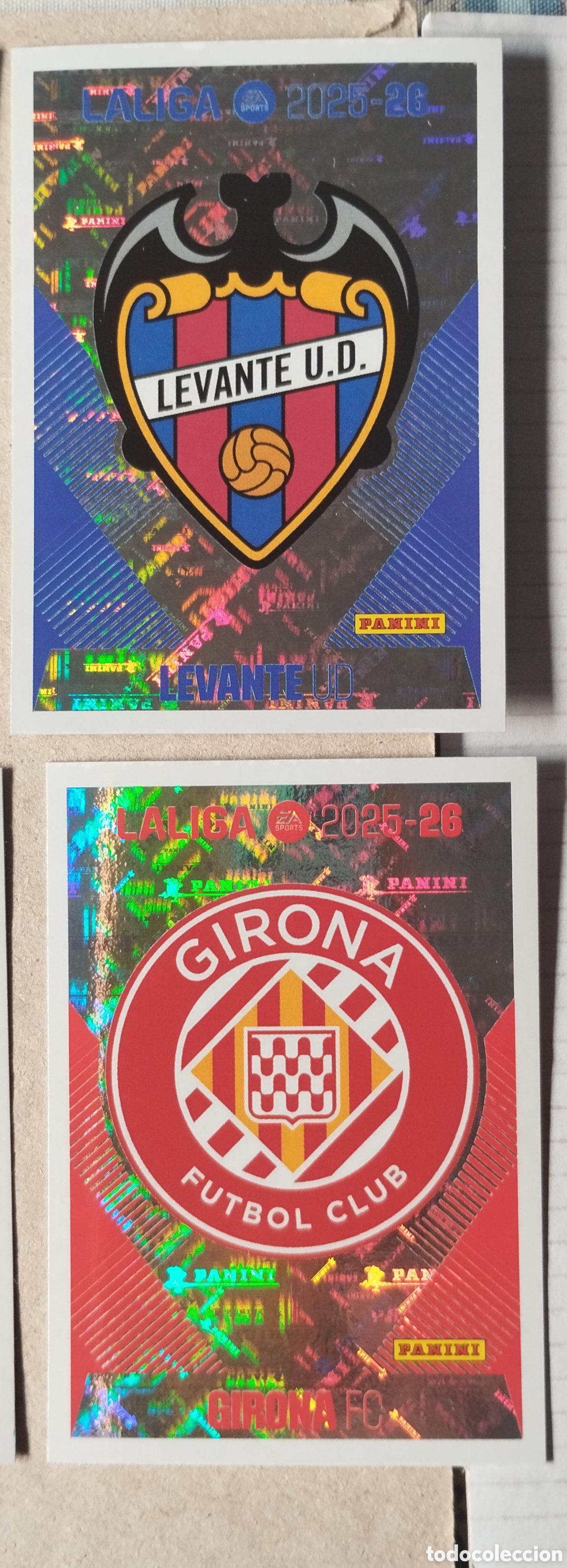 Cromos de f&uacute;tbol: Cromos Panini Escudos - Foto 5