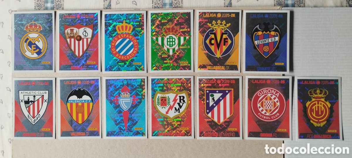 Cromos de f&uacute;tbol: Cromos Panini Escudos - Foto 1