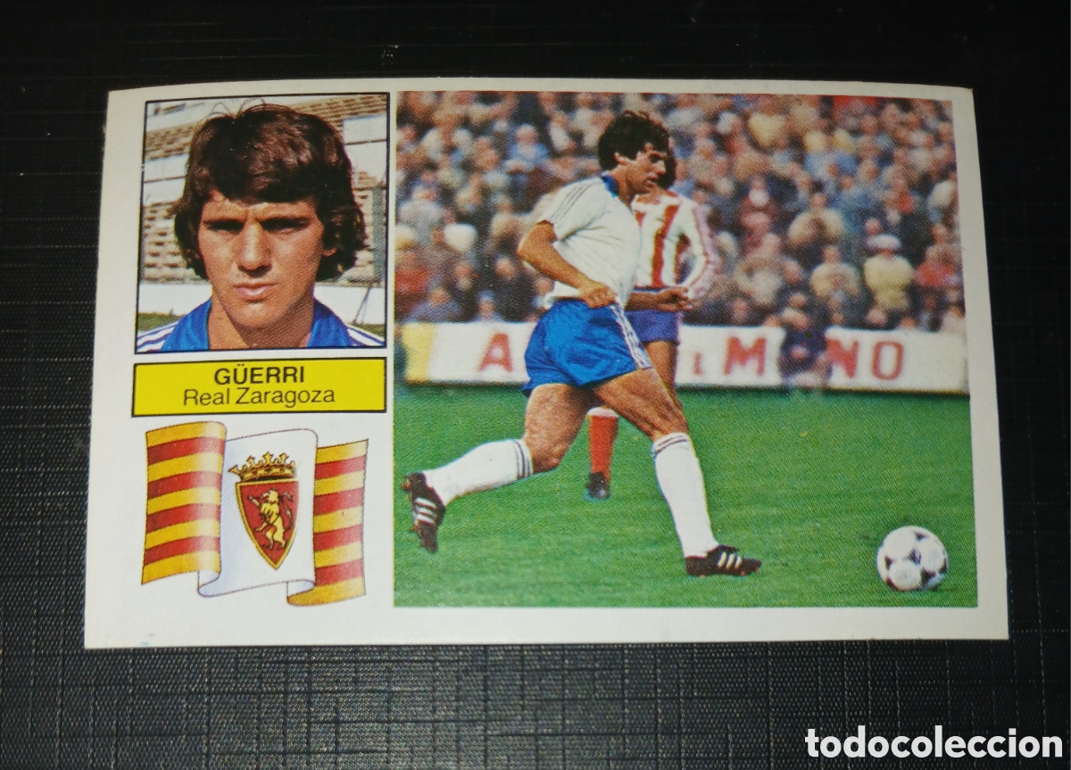 Cromos de f&uacute;tbol: Cromo G&uuml;erri - Real Zaragoza - Liga 82 83 / 1982 1983 - Ed. Este