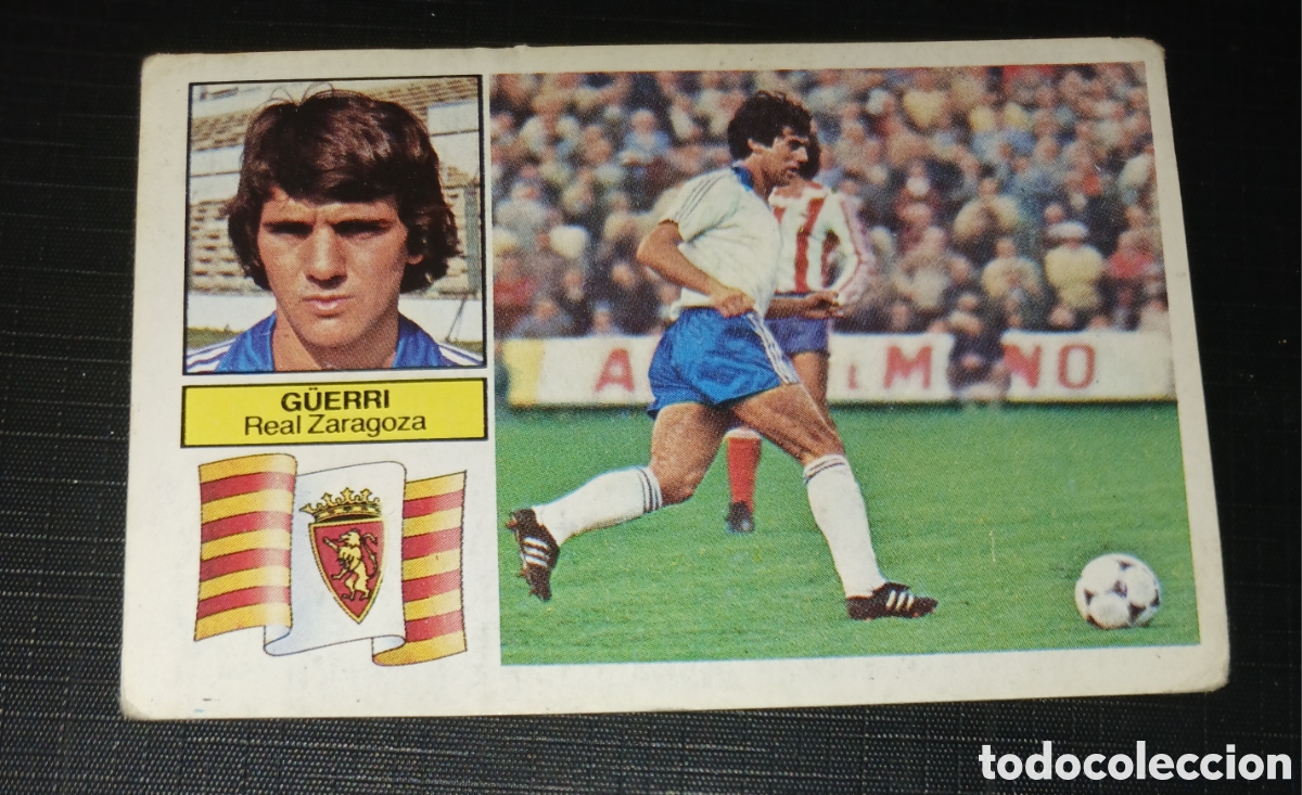 Cromos de f&uacute;tbol: Cromo G&uuml;erri - Real Zaragoza - Liga 82 83 / 1982 1983 - Ed. Este