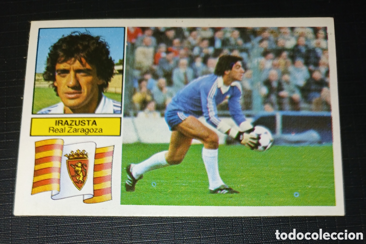 Cromos de f&uacute;tbol: Cromo Irazusta - Real Zaragoza - Liga 82 83 / 1982 1983 - Ed. Este