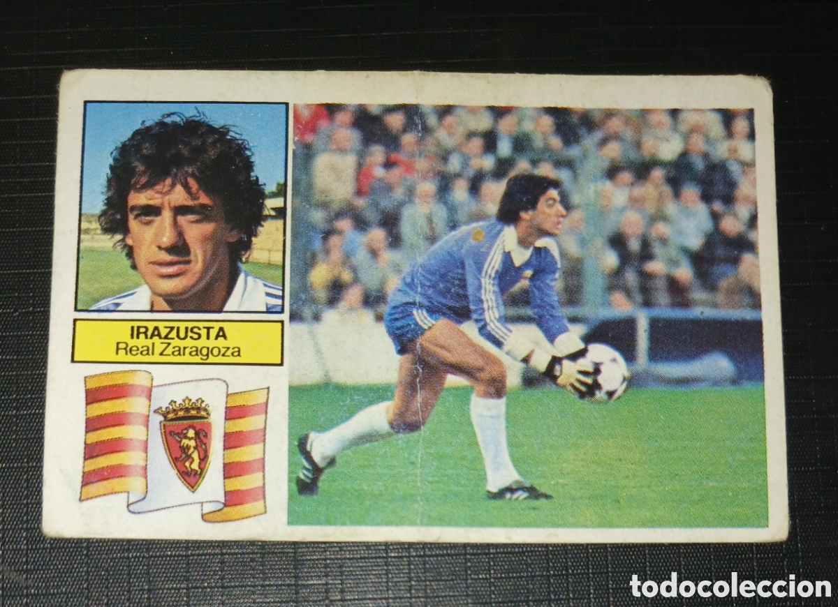 Cromos de f&uacute;tbol: Cromo Irazusta - Real Zaragoza - Liga 82 83 / 1982 1983 - Ed. Este