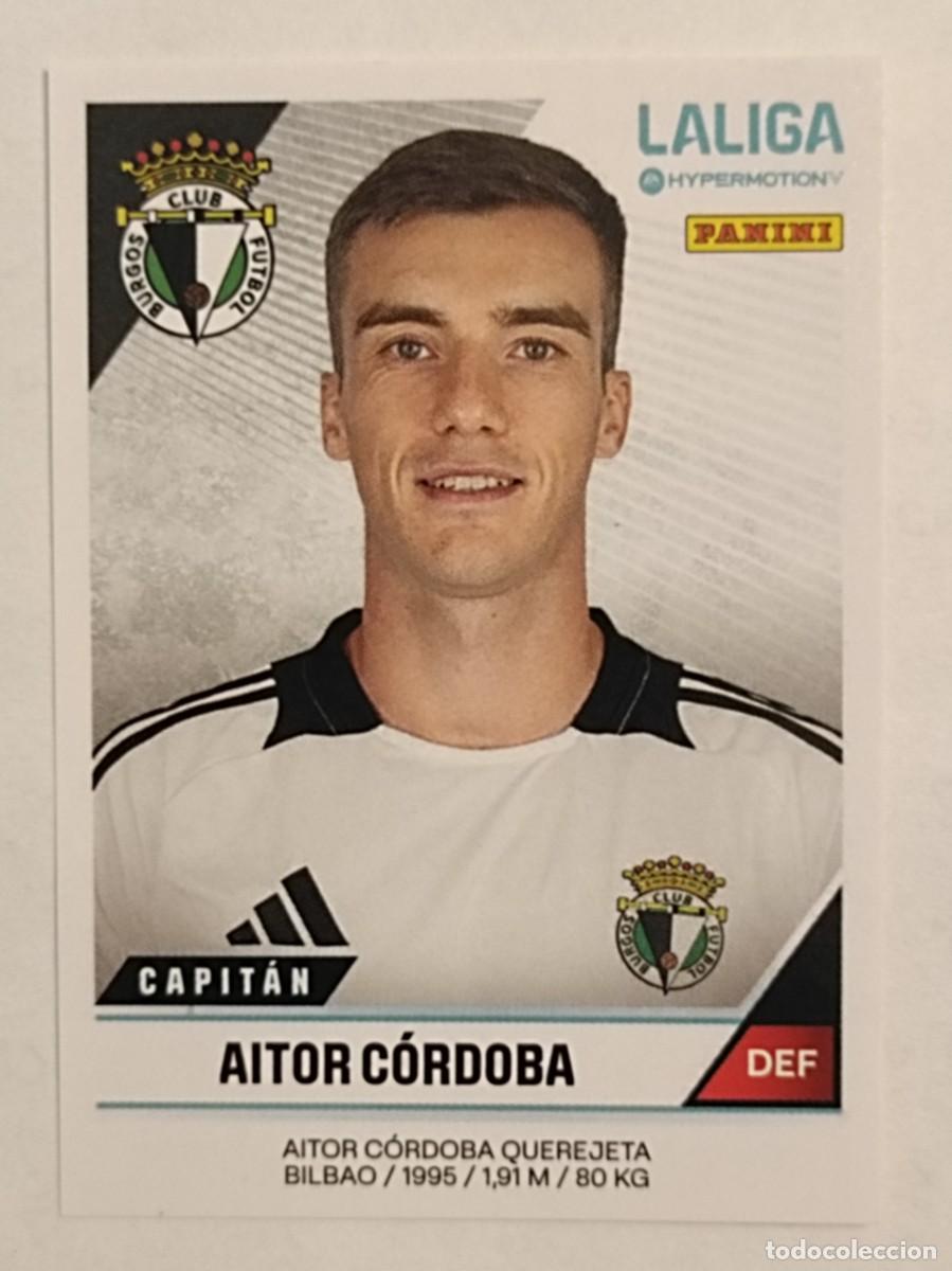 Cromos de f&uacute;tbol: #46 AITOR CORDOBA (BURGOS C.F.) LIGA HYPERMOTION 24/25 PANINI