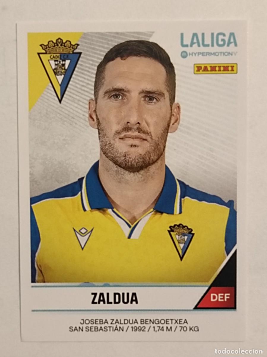 Cromos de f&uacute;tbol: #63 ZALDUA (CADIZ C.F.) LIGA HYPERMOTION 24/25 PANINI