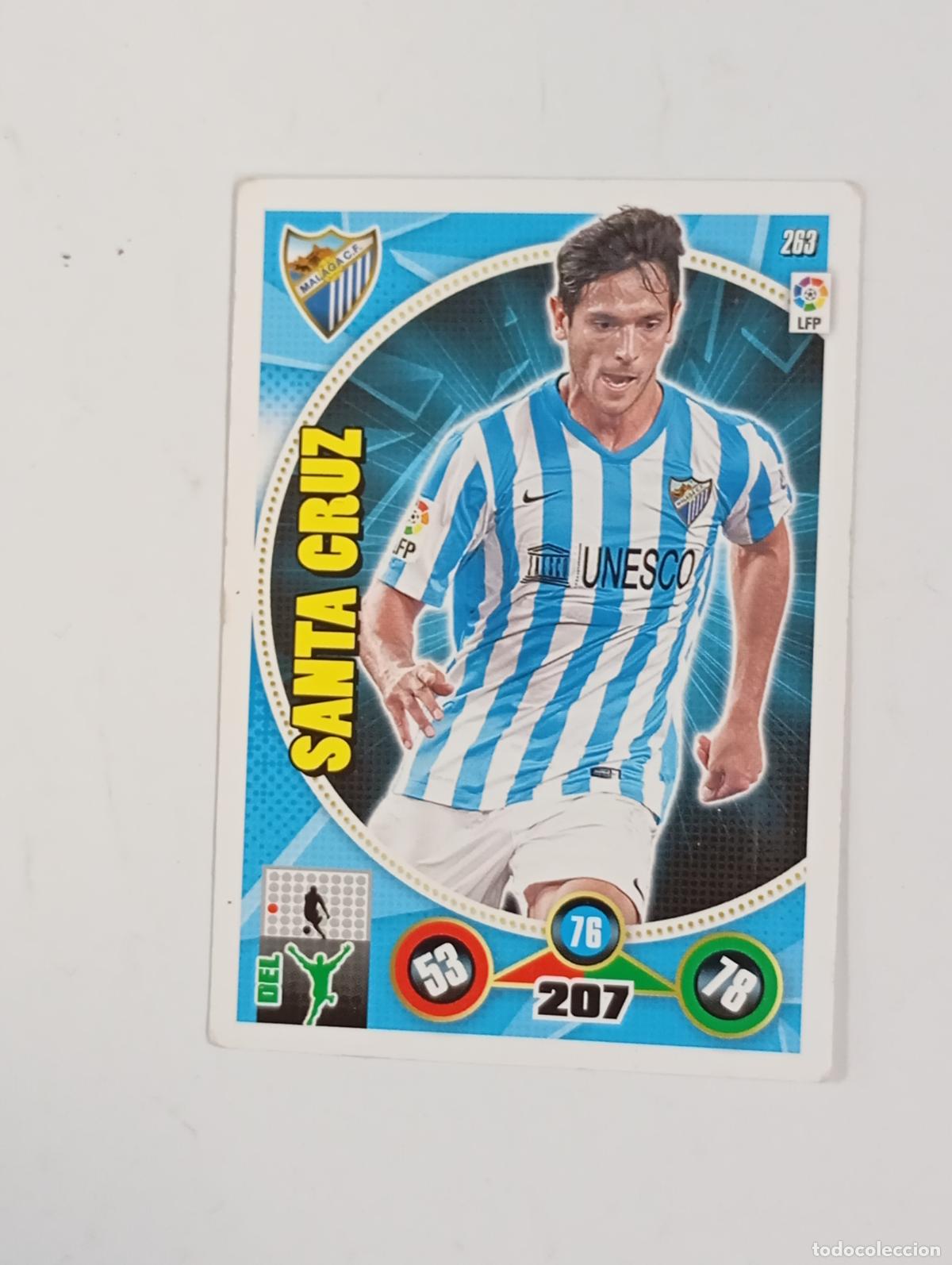 Cromos de f&uacute;tbol: CROMO TARJETA ADRENALYN. LIGA 2014-15. SANTA CRUZ. M&Aacute;LAGA. TDKP29Y