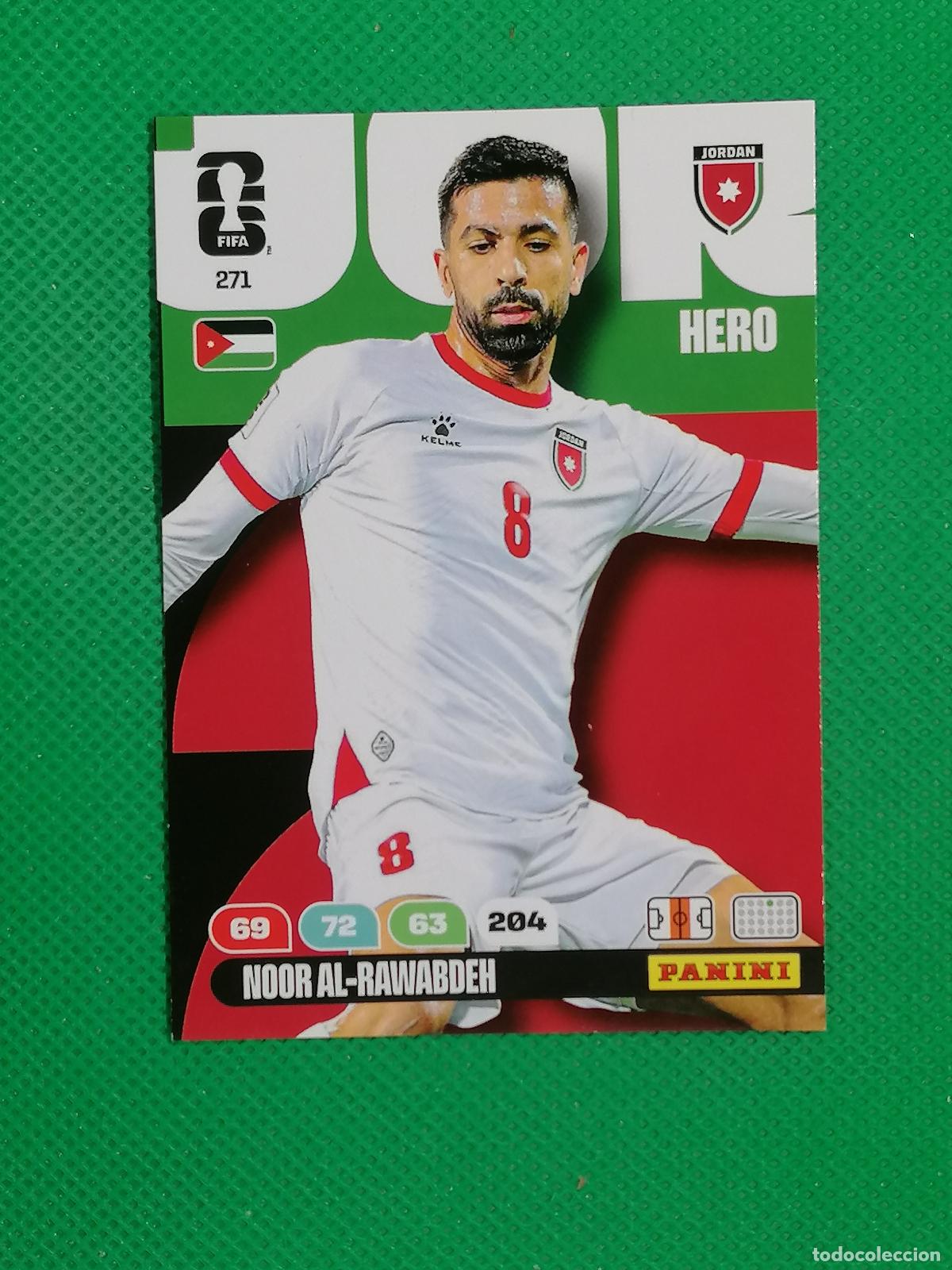 Cromos de f&uacute;tbol: 271 NOOR AL - RAWABDEH JORDANIA HERO ⚽ PANINI ADRENALYN FIFA WORLD CUP 26 2026 ⚽