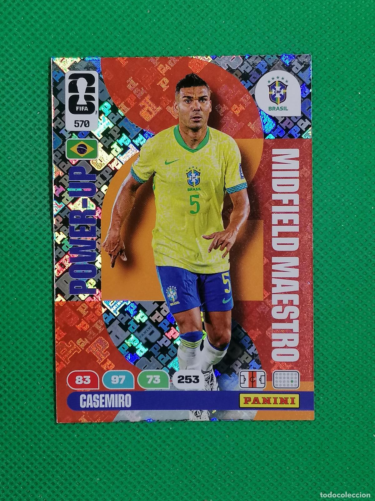 Cromos de f&uacute;tbol: 570 CASEMIRO BRASIL MIDFIELD MAESTRO POWER UP ⚽ PANINI ADRENALYN FIFA WORLD CUP 26 2026 ⚽